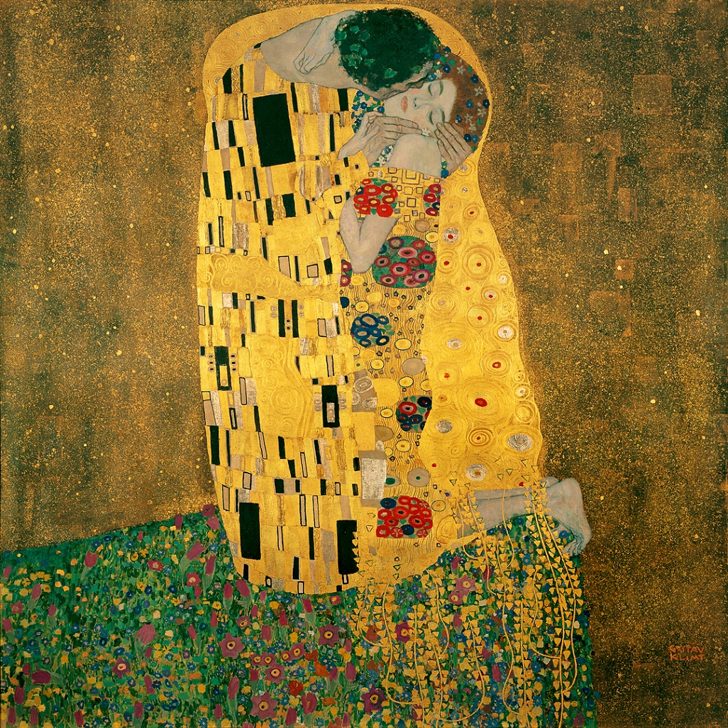 O beijo, de Gustav Klimt.